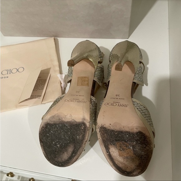 Jimmy choo fayme heels size 38 absolutely stunning - Picture 3 of 3
